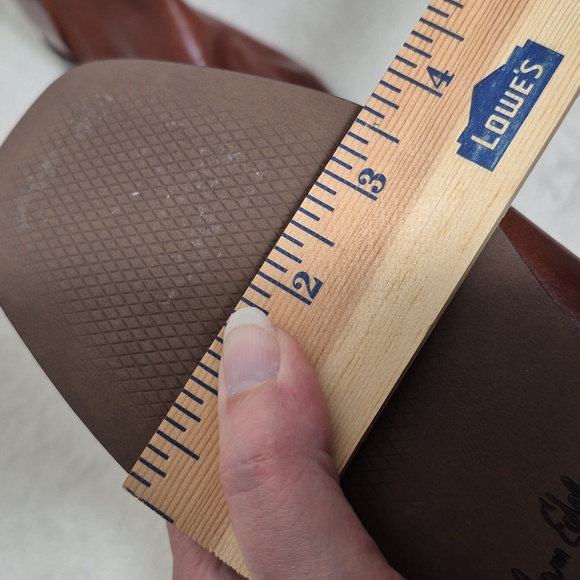 Sam Edelman Thatcher Brown Leather Square Toe Ankle Boot 9M - Picture 13 of 13